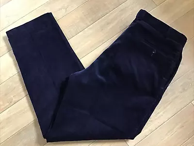 Hackett Men's Navy Blue Corduroy Trousers Pants W40 X L30 Good Quality VGC • £34