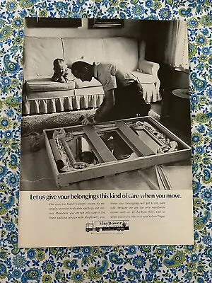 Vintage 1970 Mayflower Moving Company Print Ad Show Care When You Move • $4.90