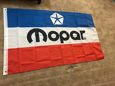 Mopar 3x5’ Flag Banner Garage Gift Man Cave Wall Art Free Shipping! • $13.99