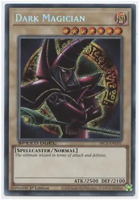 Yu-Gi-Oh!-  Dark Magician (G) - SBC1-ENG01 - Secret Rare - 1st Edition - NM/M • $2.95