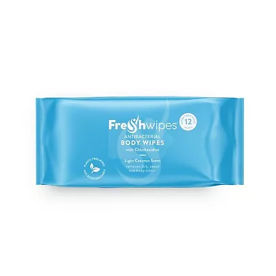 £6.99 • Buy FreshWipes Body Wipes Chlorhexidine Biodegradable Wipes Large Bed Bath Wipes