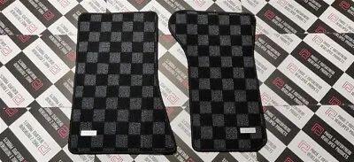 P2M For Mazda FC3S 1986-90 RX-7 Checkered Race Floor Mats Dark Grey FC 13B RX7 • $75