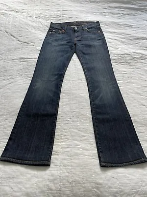 7 For All Mankind Jeans Size 28 Women’s Blue Bootcut Made In Italy • £20