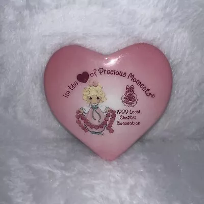 Vintage Precious Moments Button Lapel Pin I’m The Heart Of Precious Moments 1999 • $4.59