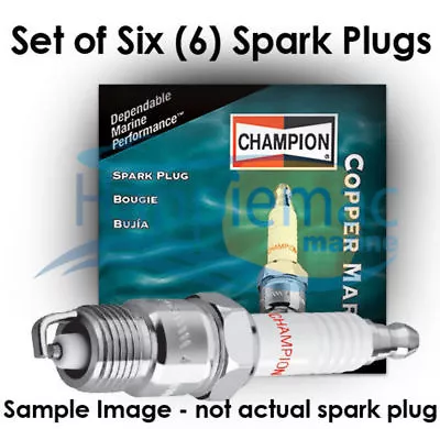 Champion Johnson Evinrude Spark Plug QL77JC4 - Set Of 6 • $61.66