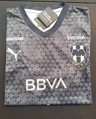 Rayados Monterrey Training Jersey Grey Color Large Size For Adults • $29.99