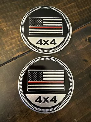 Firefighter Rated 4X4 DEFECT Fender Badge For JEEP WRANGLER YJ JT Emblem USA • $14.99