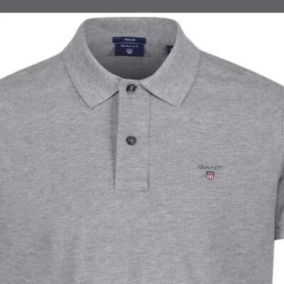 £30.50 • Buy Gant Rugger Mens Pique Polo Shirt Size M Originally £75 Light Grey NEW