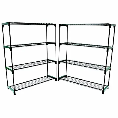 £29.99 • Buy NEW Double Pack Flower Staging Display Greenhouse Racking Shelving