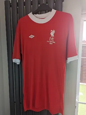 £995 • Buy Extremely Rare ORIGINAL Liverpool Football Shirt From The 1974 FA Cup Final 
