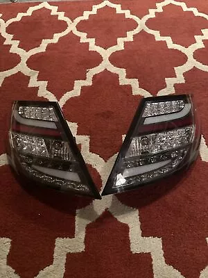 Black 08-14Mercedes W204 C-Class Led Perform Tail Lights Lamp Left+Right • $90