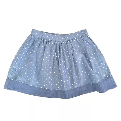 Gymboree Girls Blue Skirt With White Polka Dots Size 6 NWOT • $18