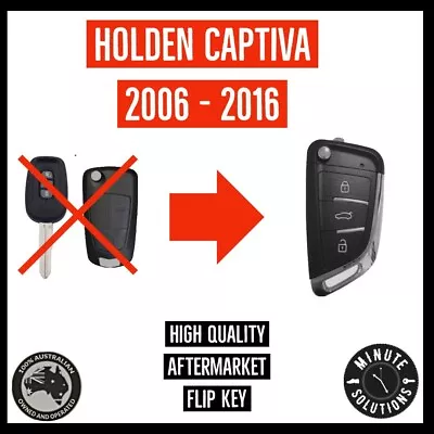 Fits Holden Captiva Complete Remote Flip Key Fob 2006 - 2016  • $46.49