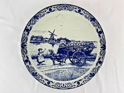 Delfts Blauw Holland Brugge 15 1/4  Hand Painted Decorated Wall Plate  • $23.76
