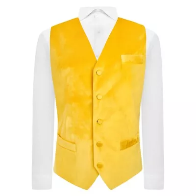 Mustard Velvet Waistcoat • £29.99