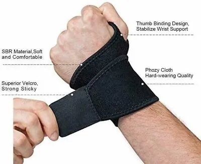 £3.41 • Buy Wrist Hand Brace Support Carpal Tunnel Splint Arthritis Sprain Stabilizer Straps