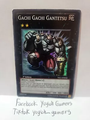 Yu-Gi-Oh Gachi Gachi Gantetsu YS11 1st Edition Super Rare Heavy Played Damage • $1.75