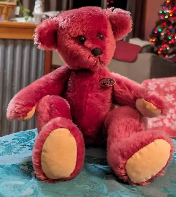 Knickerbocker Mulberry Jointed Bear. Perfectly Behaved And So Soft! • $12