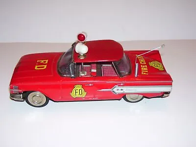 Vintage Chevy ICHIKO FD Fire Chief Friction Car • $69.99
