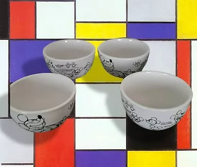 4 Mickey Mouse  Draw  Cereal Bowls Very Nice No Chips Or Cracks • $20