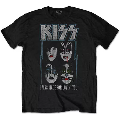 KISS T-Shirt 'Made For Lovin' You' - Official Merchandise - Free Postage • £13.50