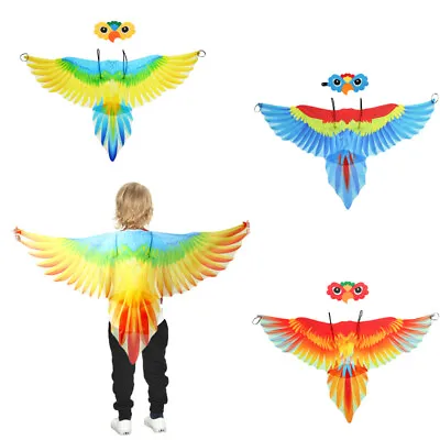 £8.88 • Buy Kids Parrot Bird Wing With Mask Costume Halloween Girls Boys Fancy Dress Outfits