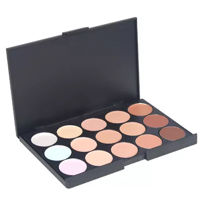 15 Colour Sheer Concealer Camouflage Palette Makeup Eyeshadow Bronzer Kit Set • £4.99