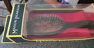 Mason Pearson Handy Nylon Hair Brush - BN3 Dark Ruby With Box Euc Used • $89.99