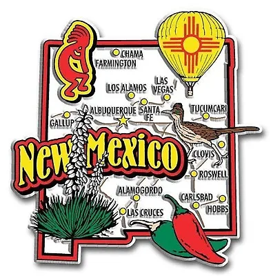 New Mexico Jumbo State Map Fridge Magnet • $7.99