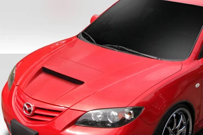 $449 • Buy Duraflex 4DR M-Speed Hood 1 Piece For 3 Mazda 04-08 Ed_114579