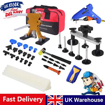 PDR Tool Car Paintless Kit Dent Puller Lifter Repair Removal Hail Tabs Glue Gun • £32.99