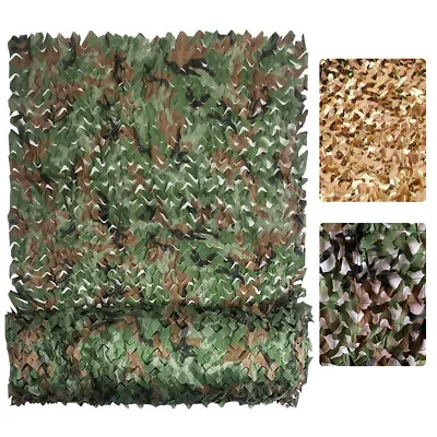 Woodland Camouflage Netting Military Army Camo Hunting Shooting Hide Cover Net • $9.45