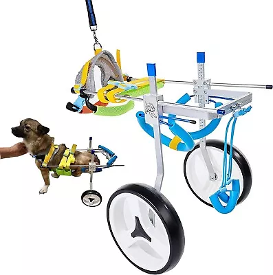 HobeyHove Adjustable Dog Cart/Wheelchair For Pet/Doggie Wheelchairs Medium • $189.98