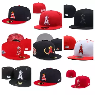 Los Angeles Anaheim Angels ANA Fitted Fitted Hat MLB Baseball Hat Cap • $20.11