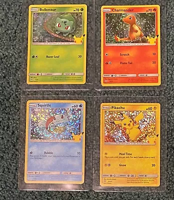 $4 • Buy Pokemon 25th Anniversary McDonalds HOLO Card Singles 50% Off 3+