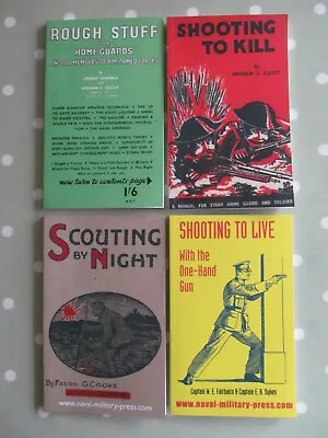 Collection X 4 Military Manuals Shooting / Home Guard Naval Military Press Repro • £20