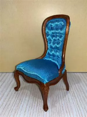 Miniature Dollhouse 1:12 Scale Jbm Spoon Back Blue Chair - Jj40010wnc • $67.89