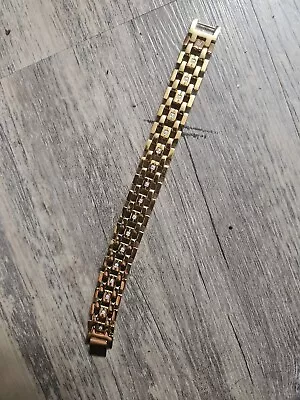 Men's Diamond Link  Bracelet (1/4 Ct. T.w.) Yellow Gold Ion Stainless Steel • $12