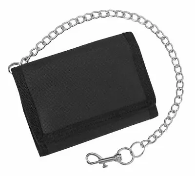 Men's / Boys Sports Wallet. Optional Security Chain : Black : Red : Blue • £8.99