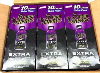 5-hour Energy Shot Extra Strength Grape 1.93 Fl Oz Sugar Free (30 Count) 10/24 • $73