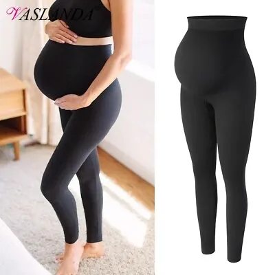 Maternity Leggings High Waist Belly Support Leggins For Women Pregnancy Pants • $17.79