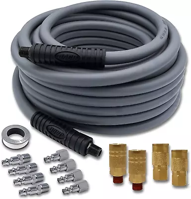JACO Flexpro Hybrid Air Compressor Hose (3/8  X 50 Ft) With Industrial Quick Con • $85.67