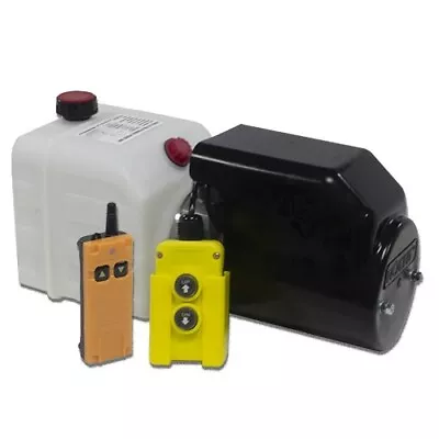 Flowfit 12V DC Single Acting Hydraulic Power Pack 4.5L Tank & Wireless Remote P • £474.96