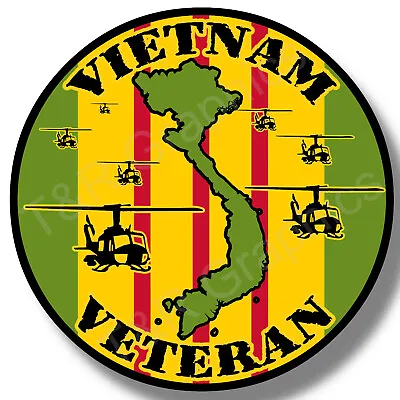 Vietnam Veteran Sticker Decal Vietnam War US Military Car Truck Window USA • $3