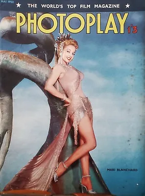 Photoplay May 1953  Mari Blanchard Monroe Jane Russell Esther Williams Garbo • £7