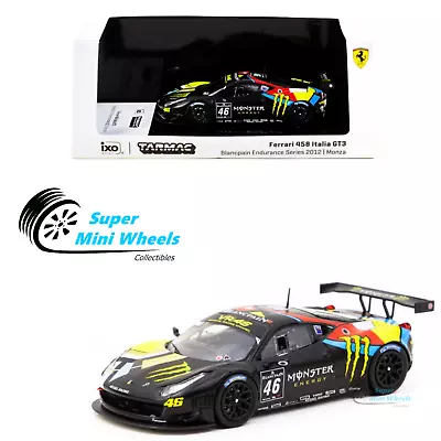 Tarmac Works 1:64 Ferrari 458 Italia GT3 Blancpain Endurance 2012 – MONZA #46 • $24.99