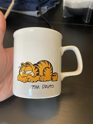 Vintage Garfield The Cat “ I Hate Mondays” Coffee Mug Cup Jim Davis Enesco 1981 • $79.35