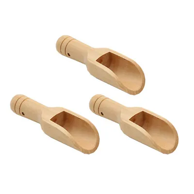 3/9Pcs Wooden Small Mini Scoop Salt Sugar Coffee Spoon Kitchen Cooking Tools • $4.25