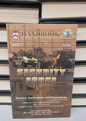 Army Security Force Manual No. 06-22 2006 W/ Bonus Protractor • $49.99