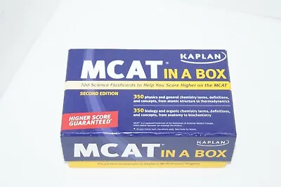Kaplan Test Prep: Kaplan MCAT In A Box Flashcards Gently Used • $14.99